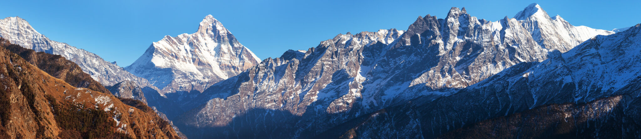 Mount Nanda Devi India Himalaya Mountain 